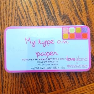 NWT Makeup Revolution x Love Island Eye Shadow Palette My Type on Paper